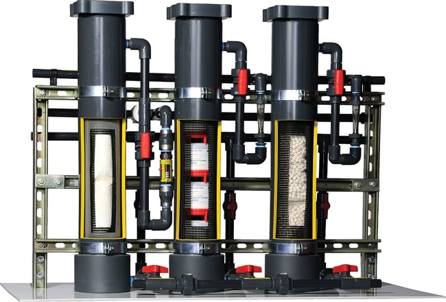 Solid water treatment