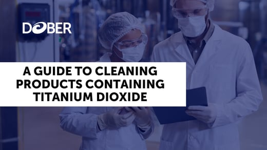 Cover of the 2026 Dober Chematic guide to cleaning products containing titanium dioxide
