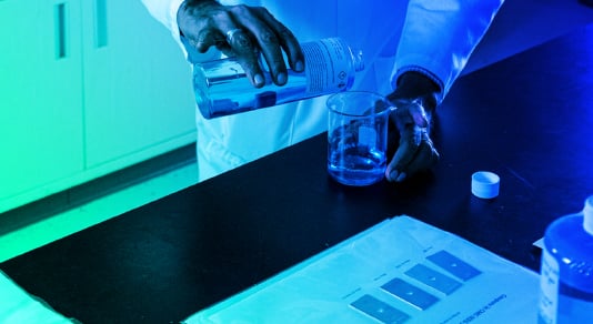 Dober scientist working in the lab Dober scientist working in the lab