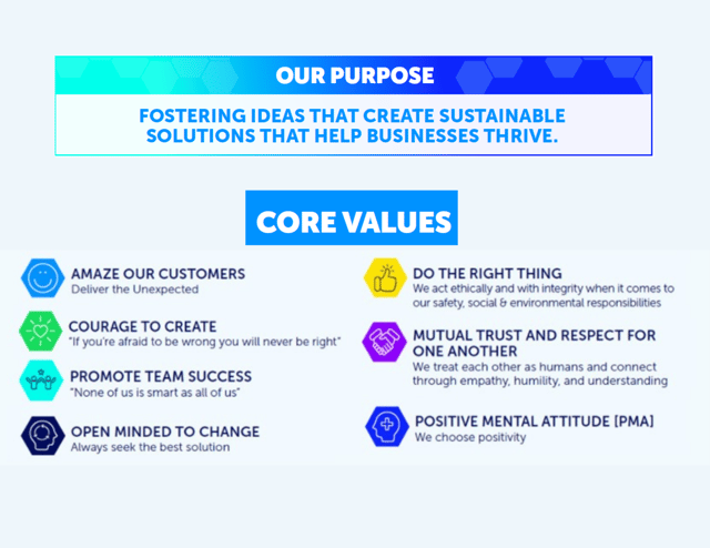 Purpose & Core Values Snapshots Purpose & Core Values Snapshots