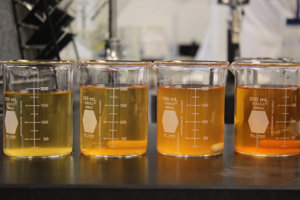 Turmeric Powder Beaker Gradient Turmeric Powder Beaker Gradient