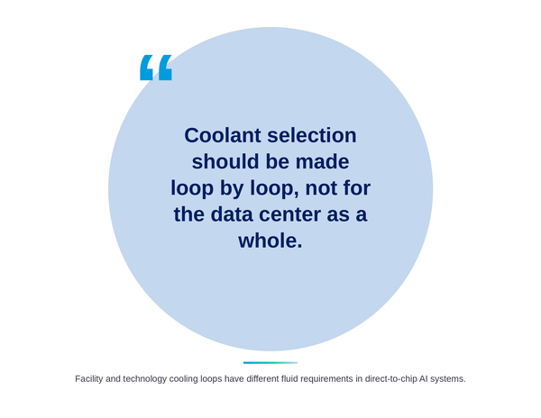 short pull quote on coolant selection in data centers